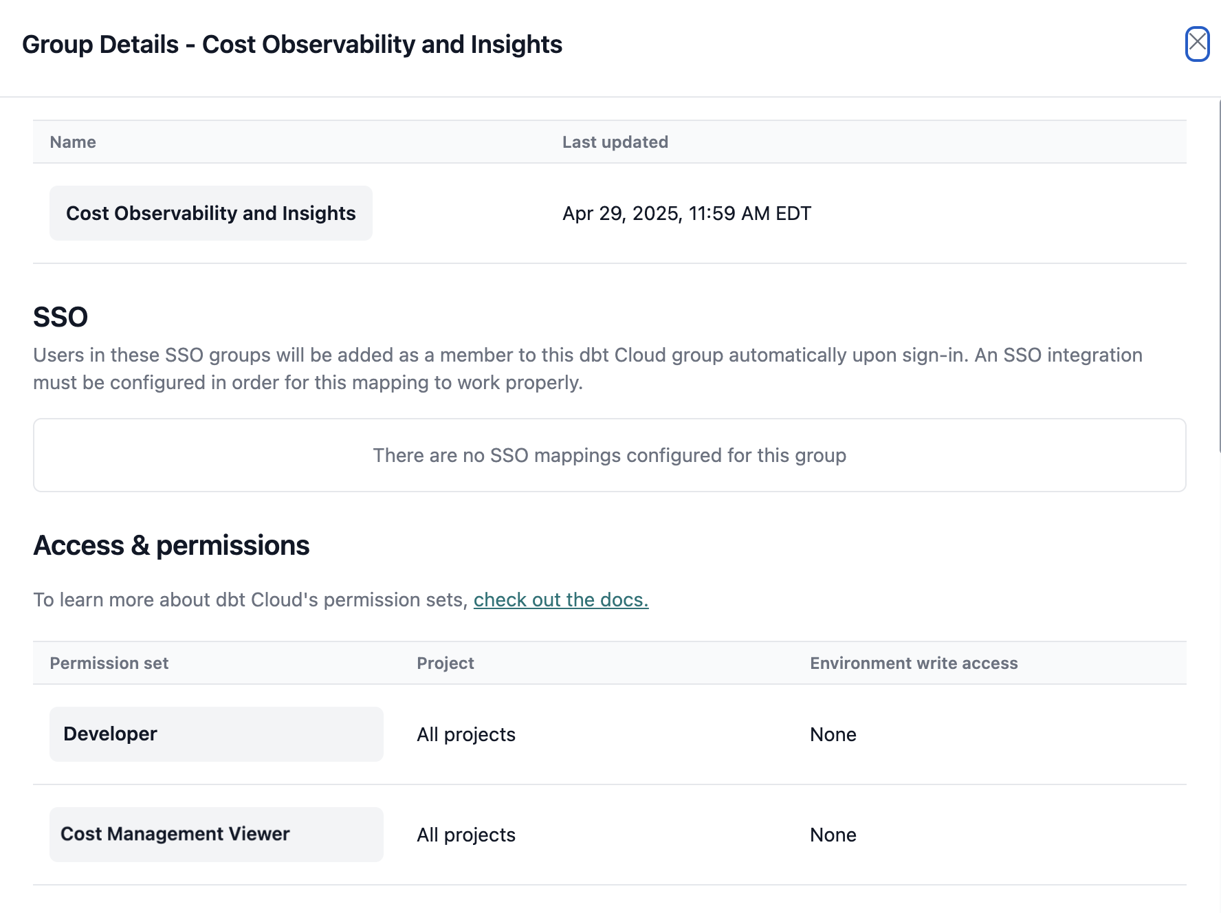 The Cost Management Viewer role assigned to a group. The Cost Management Viewer role assigned to a group.